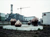 Sarcófago que cobre o reator nuclear 4 de Chernobyl (2000)<br /><font size='-1'>fonte: IG</font>