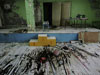 Ginásio de escola abandonada em Pripyat, Ucrânia (2006)<br /><font size='-1'>fonte: IG</font>