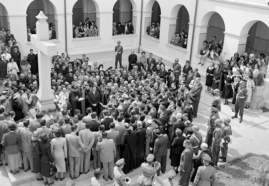 Inauguração da PUC-SP em 1946. Arquivo CEDIC/PUC-SP